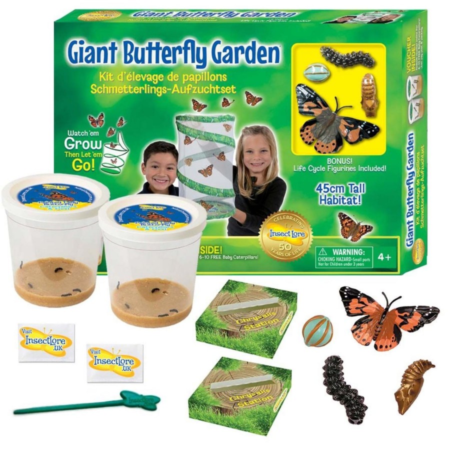 Stem Toys Insect Lore | Giant Butterfly Garden (6 -10 Caterpillars)