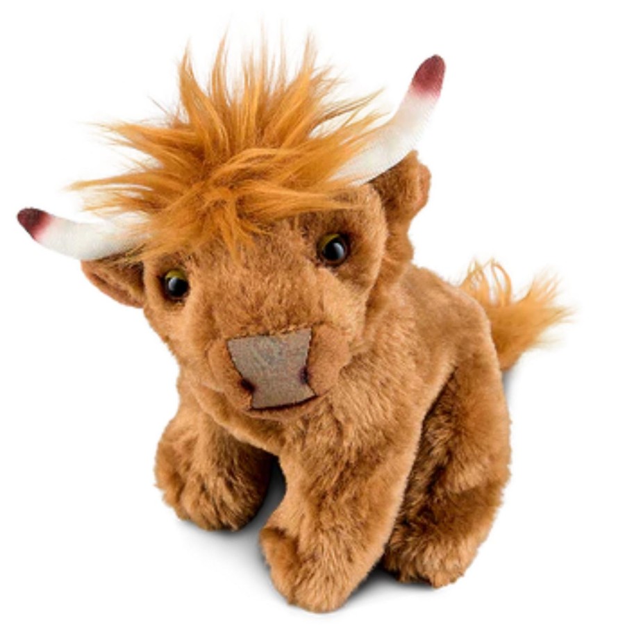 Farm Toys Living Nature | Highland Cow Soft Toy - 16Cm