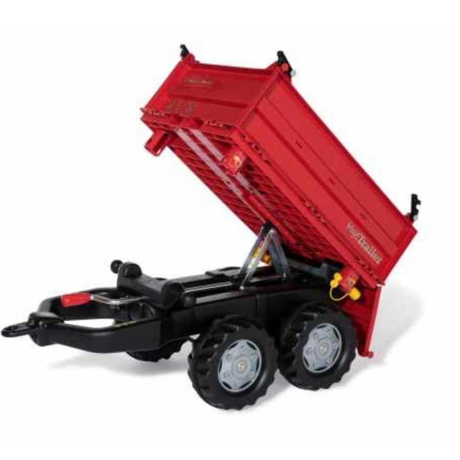 Outdoor Toys Rolly Toys | Red Mega Trailer For Pedal Tractor