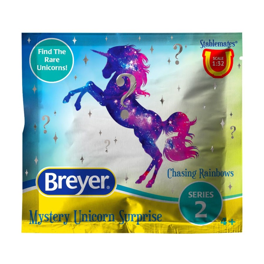 Horse Toys Breyer | Breyer Mystery Unicorn Surprise Chasing Rainbows