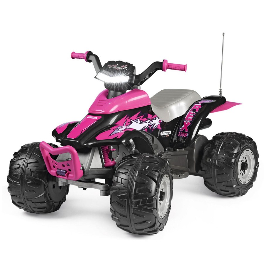 Outdoor Toys Peg Perego | Pink Corral 12V Electric Quad Bike