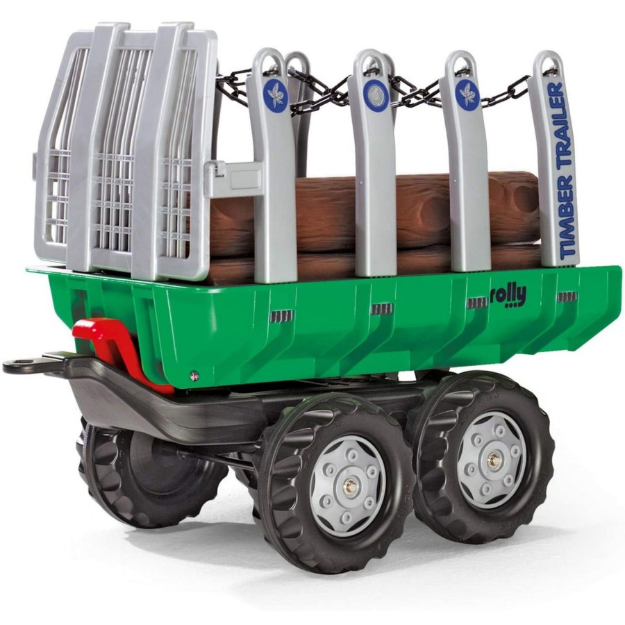 Outdoor Toys Rolly Toys | Log Trailer For Pedal Tractor