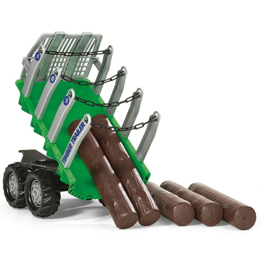 Outdoor Toys Rolly Toys | Log Trailer For Pedal Tractor