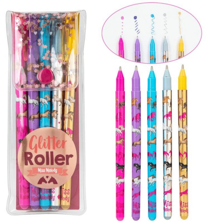 Horse Toys Miss Melody | Miss Melody Glitter Gel Pen Set