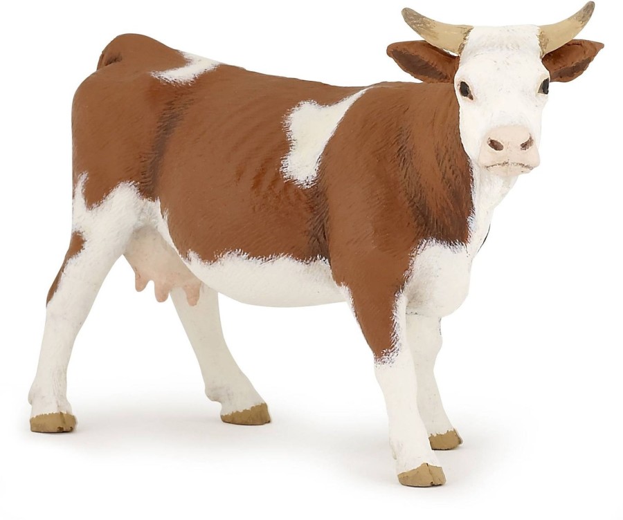 Farm Toys Papo | Papo Brown & White Cow