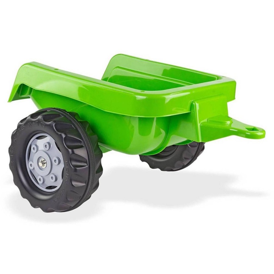 Outdoor Toys Rolly Toys | Green Rolly Kid Trailer For Pedal Tractor