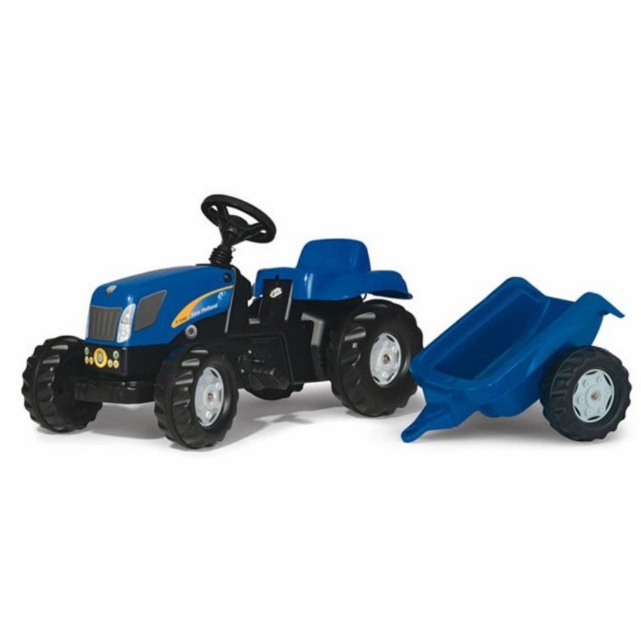 Outdoor Toys Rolly Toys | New Holland Rolly Kid Tractor & Trailer