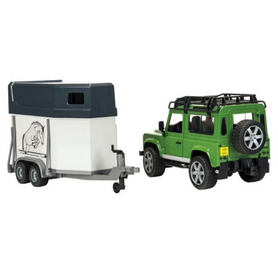 Farm Toys Bruder | Land Rover Defender & Horse Box