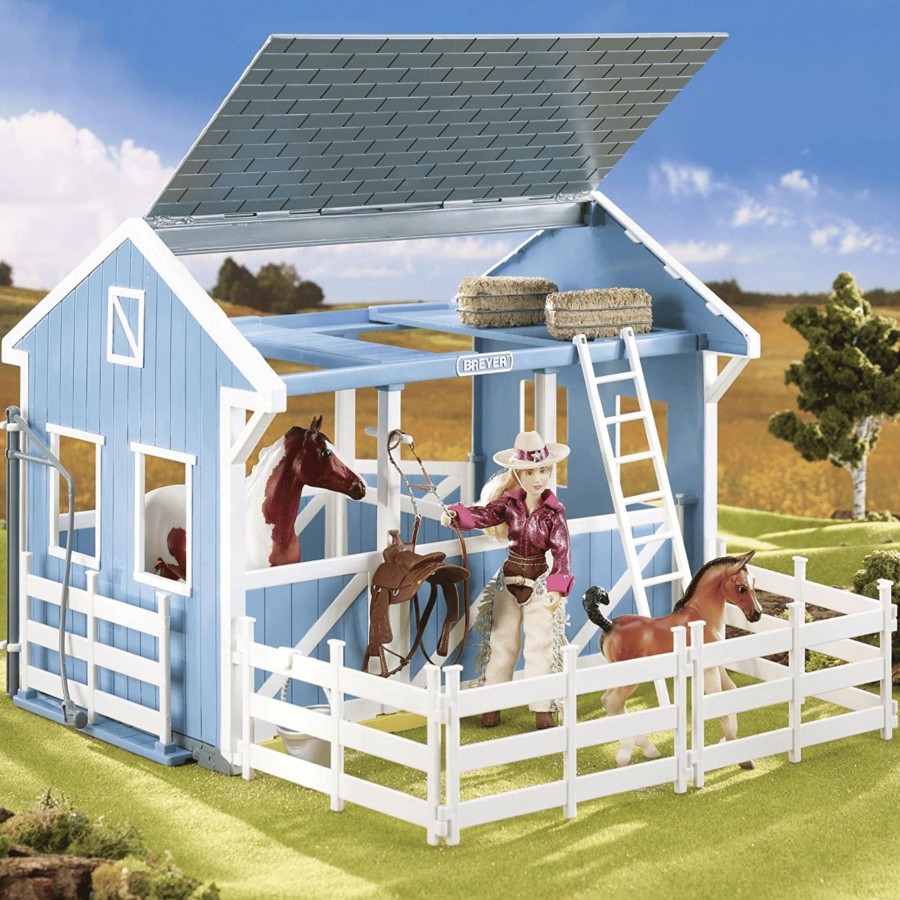 Horse Toys Breyer | Country Stable With Wash Stall