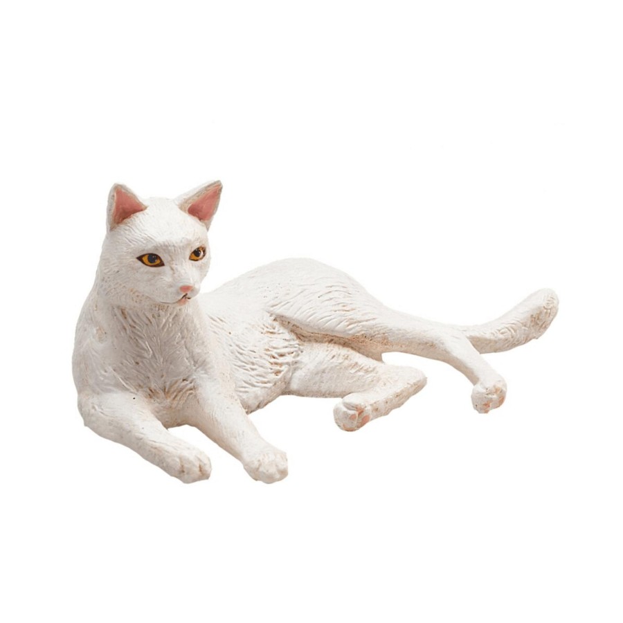 Farm Toys Mojo | White Cat Lying