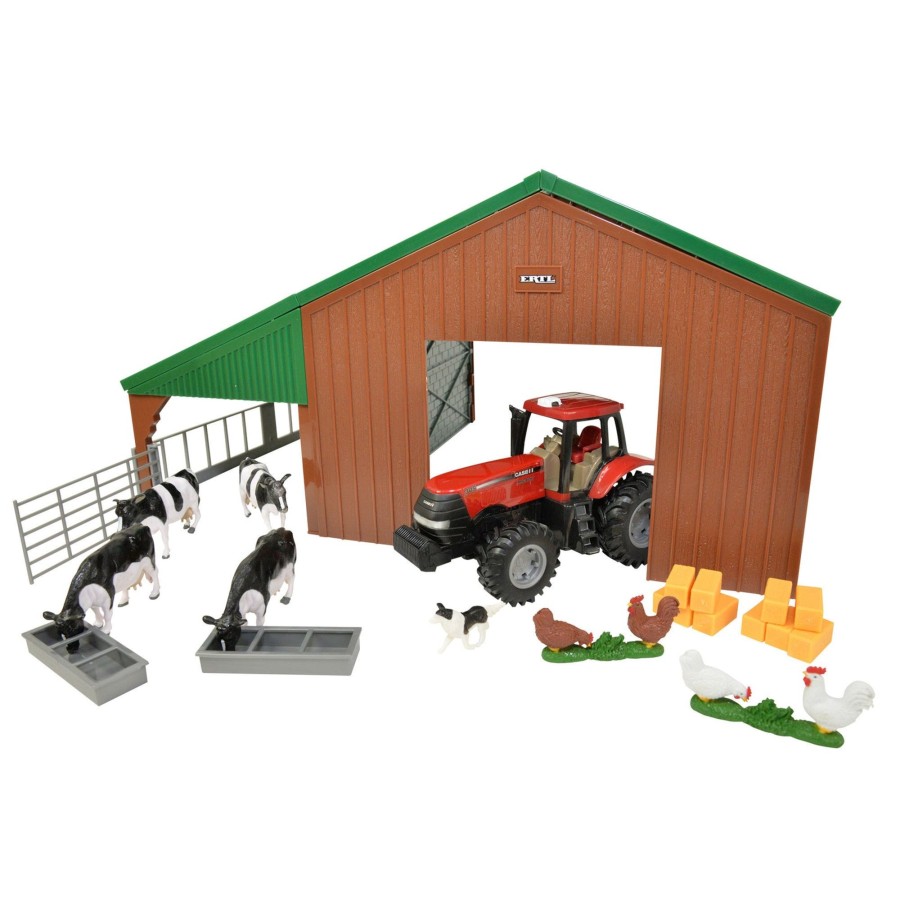 Farm Toys Britains | Farm Building Set With Case Tractor