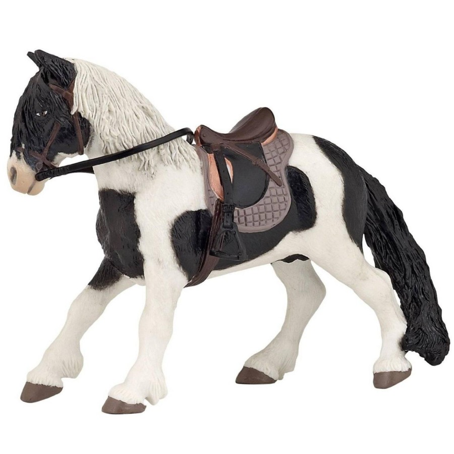 Horse Toys Papo | Papo Skewbald Pony With Saddle