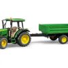 Farm Toys Bruder | John Deere 5115M Tractor & Trailer