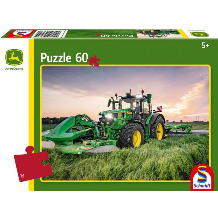 Farm Toys Schmidt | John Deere 6R 185 Tractor Puzzle - 60 Pcs