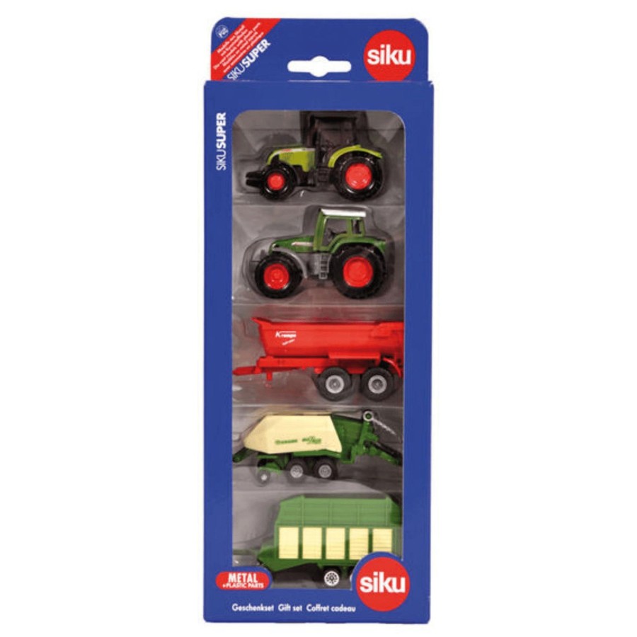 Farm Toys Siku | Mini Tractor And Trailer Gift Pack