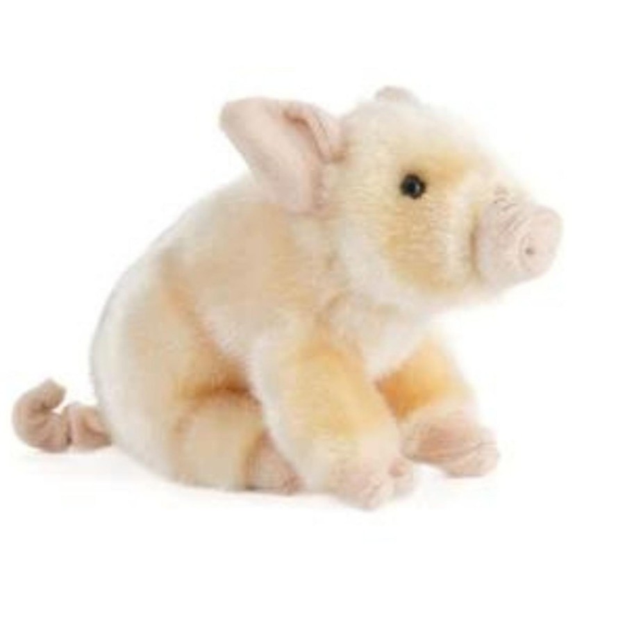 Farm Toys Living Nature | Pink Piglet Soft Toy - 16Cm