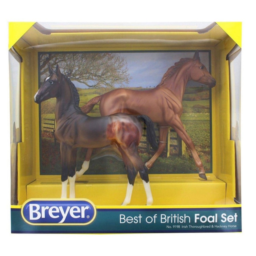 Horse Toys Breyer | Best Of British Thoroughbred And Hackney Foal Set