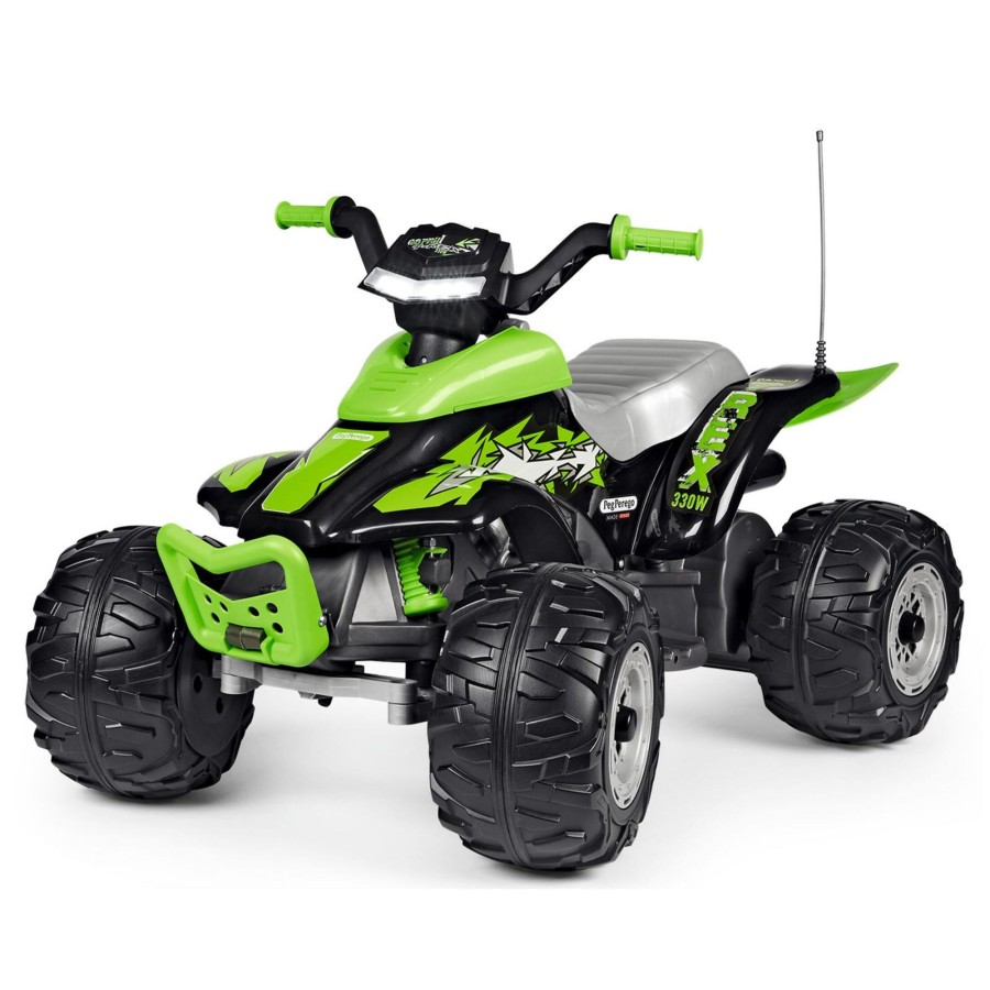 Outdoor Toys Peg Perego | Green Corral 12V Electric Quad Bike