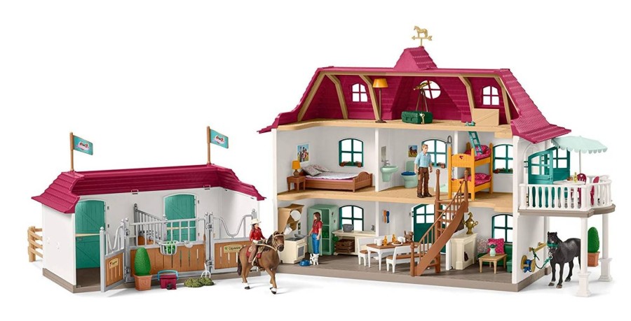 Horse Toys Schleich | Large Horse Stable With House And Stable