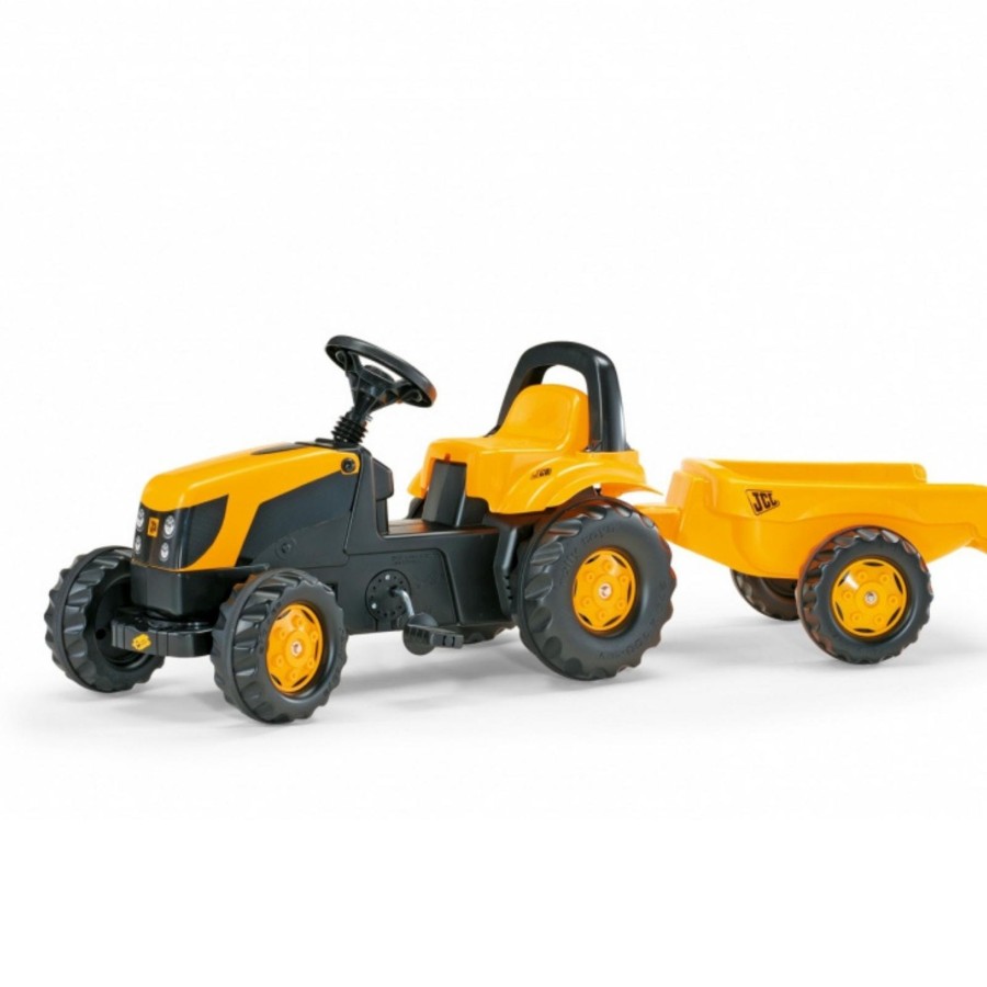 Outdoor Toys Rolly Toys | Jcb Rolly Kid Tractor And Trailer