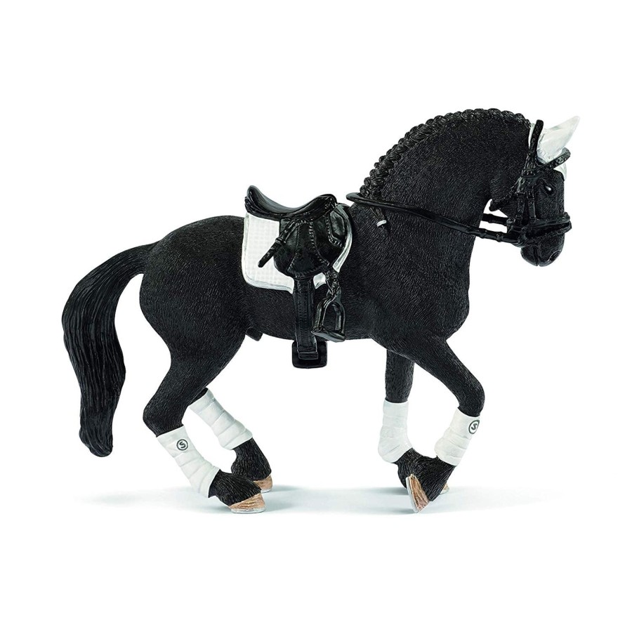 Horse Toys Schleich | Frisian Stallion With Saddle And Tack