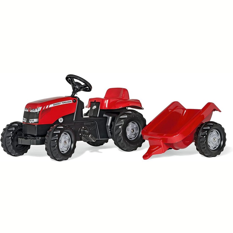 Outdoor Toys Rolly Toys | Massey Ferguson Rolly Kid Tractor & Trailer